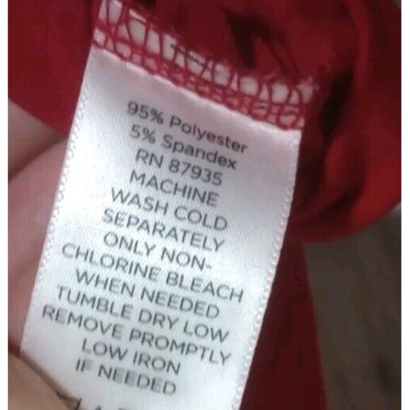 Susan Graver 2 Piece Set Liquid Knit Open Cardigan/Tank Top Red Size Small - Picture 8 of 8